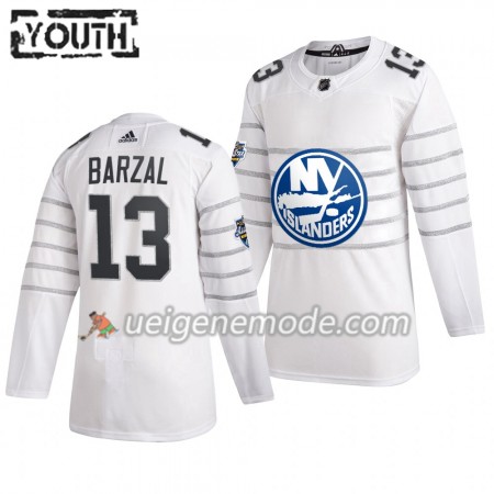 Kinder New York Islanders Trikot Mathew Barzal 13 Weiß Adidas 2020 NHL All-Star Authentic